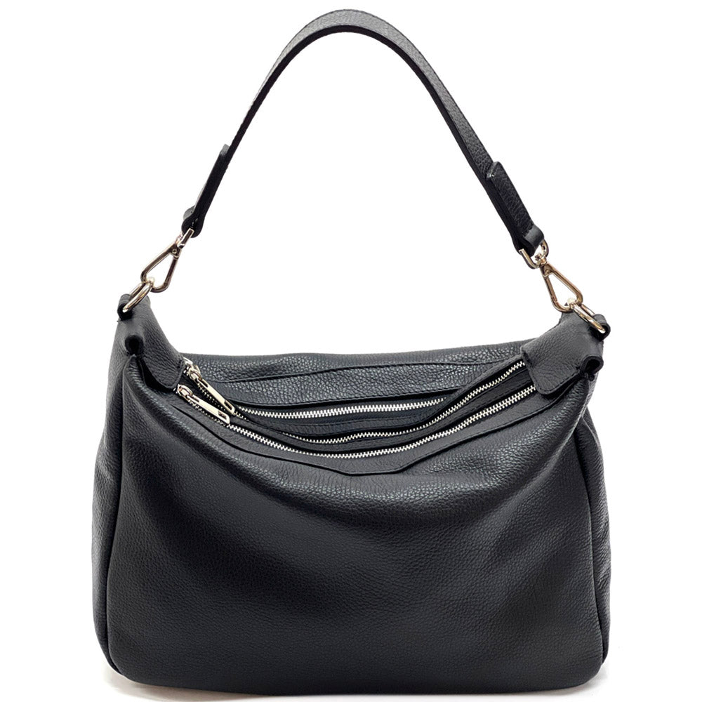 Assunta leather shoulder bag