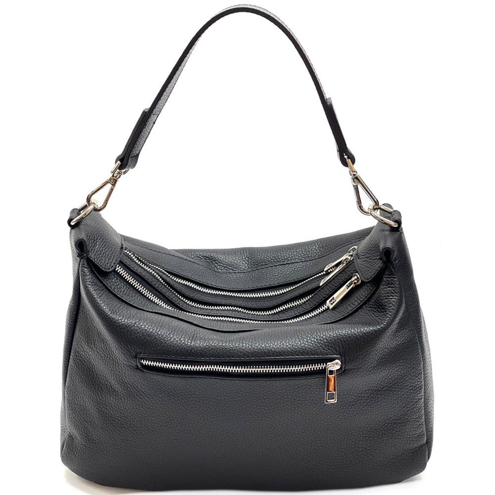 Assunta leather shoulder bag