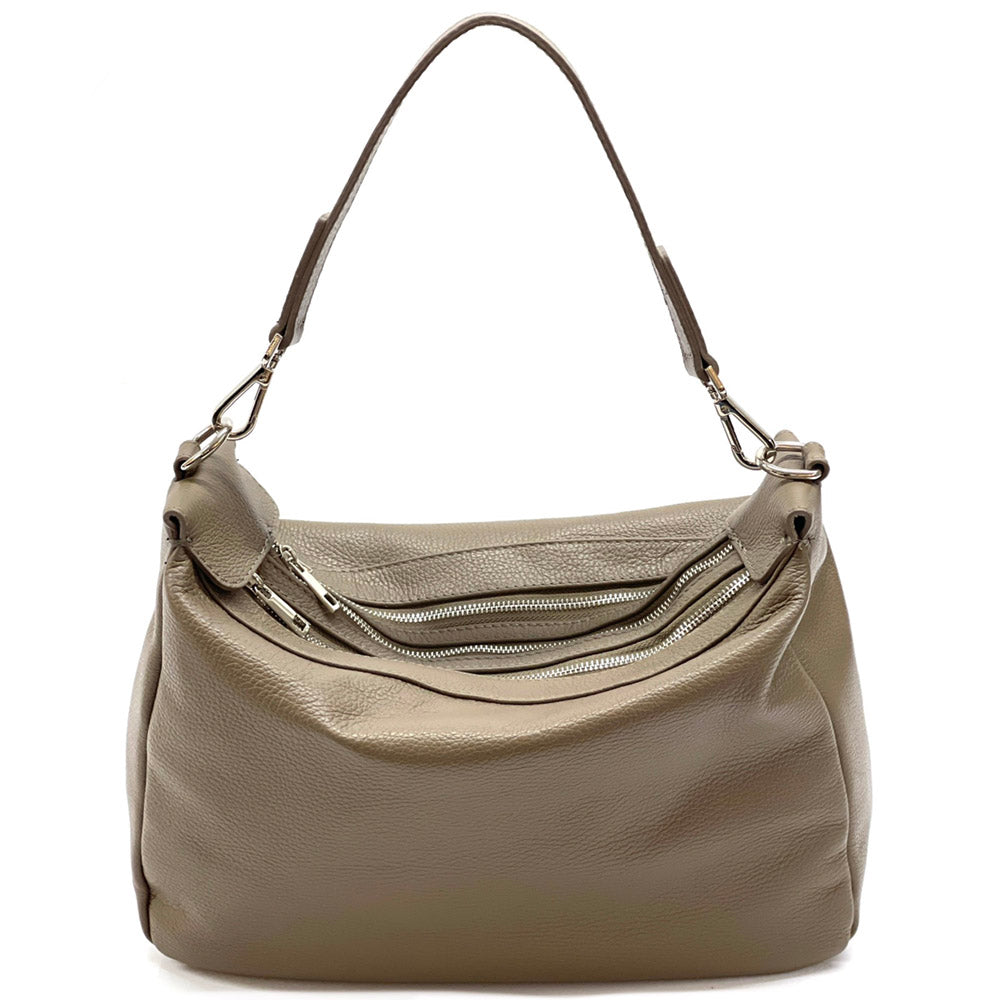 Assunta leather shoulder bag