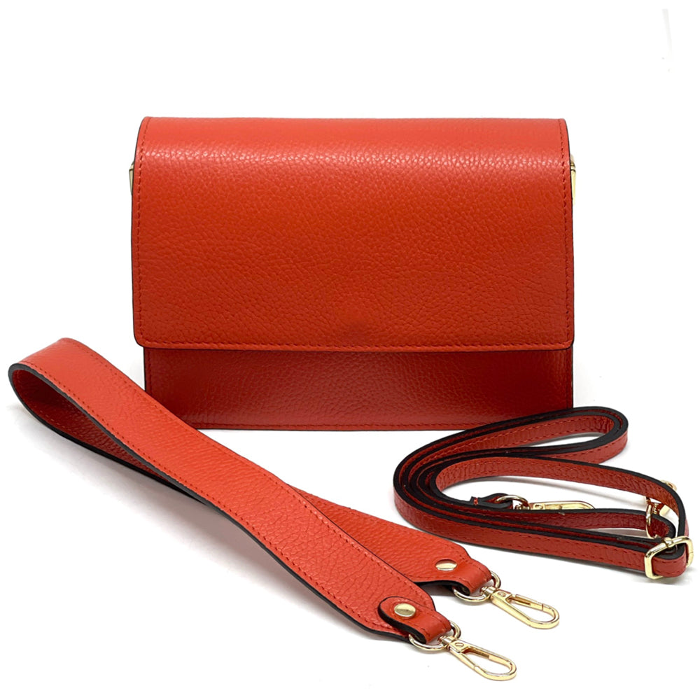 Wristlet made with cow leather handbag