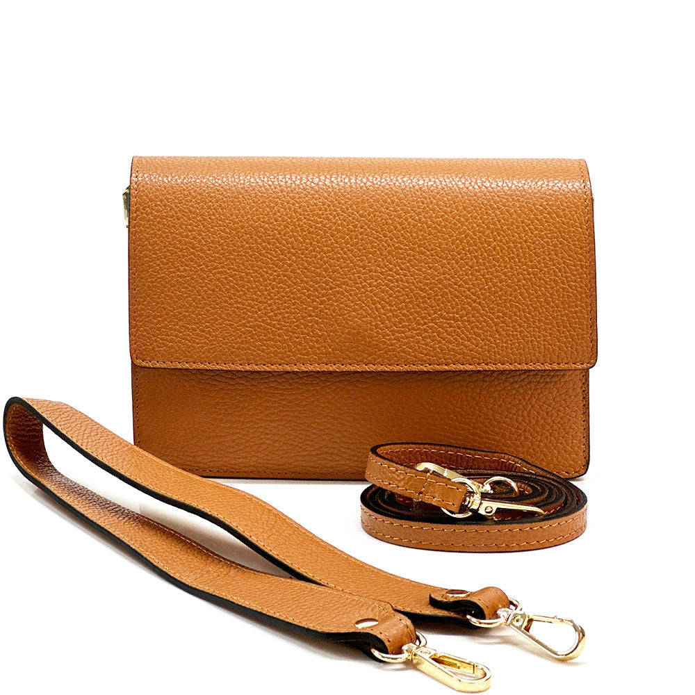 Wristlet made with cow leather handbag