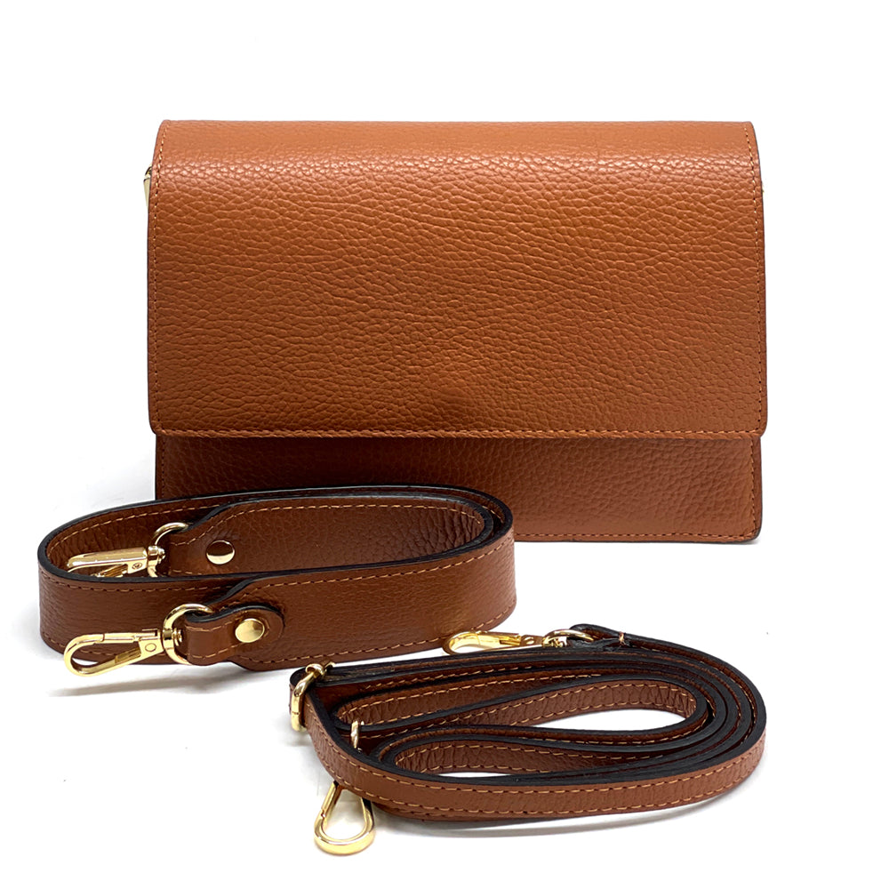 Wristlet made with cow leather handbag