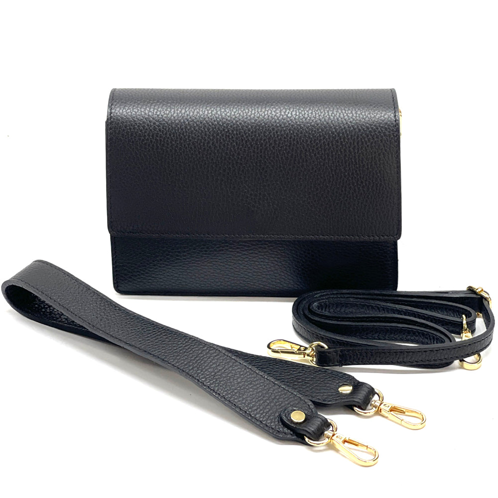 Wristlet made with cow leather handbag