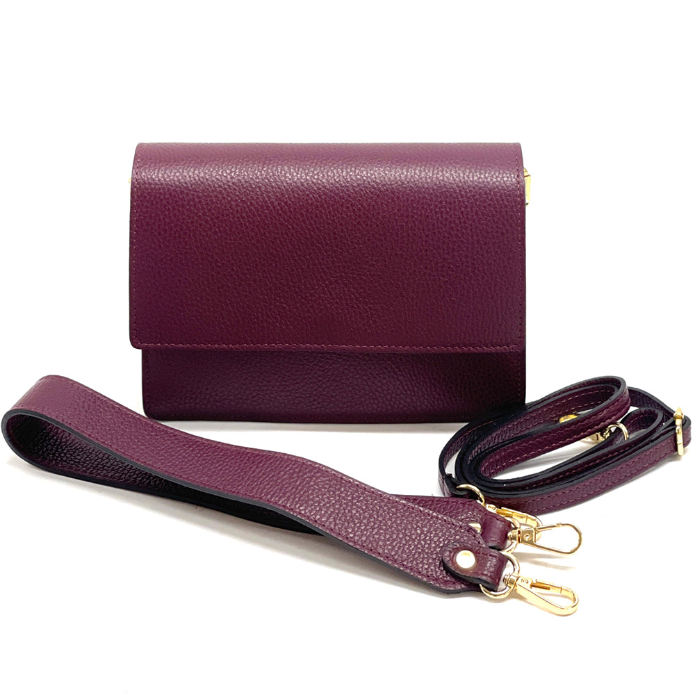 Wristlet made with cow leather handbag