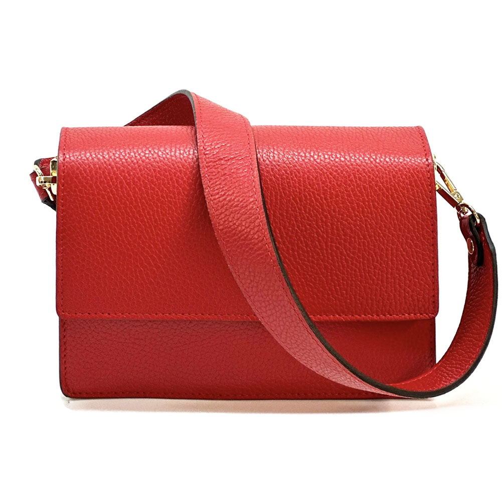 Wristlet made with cow leather Colour Light red handbag