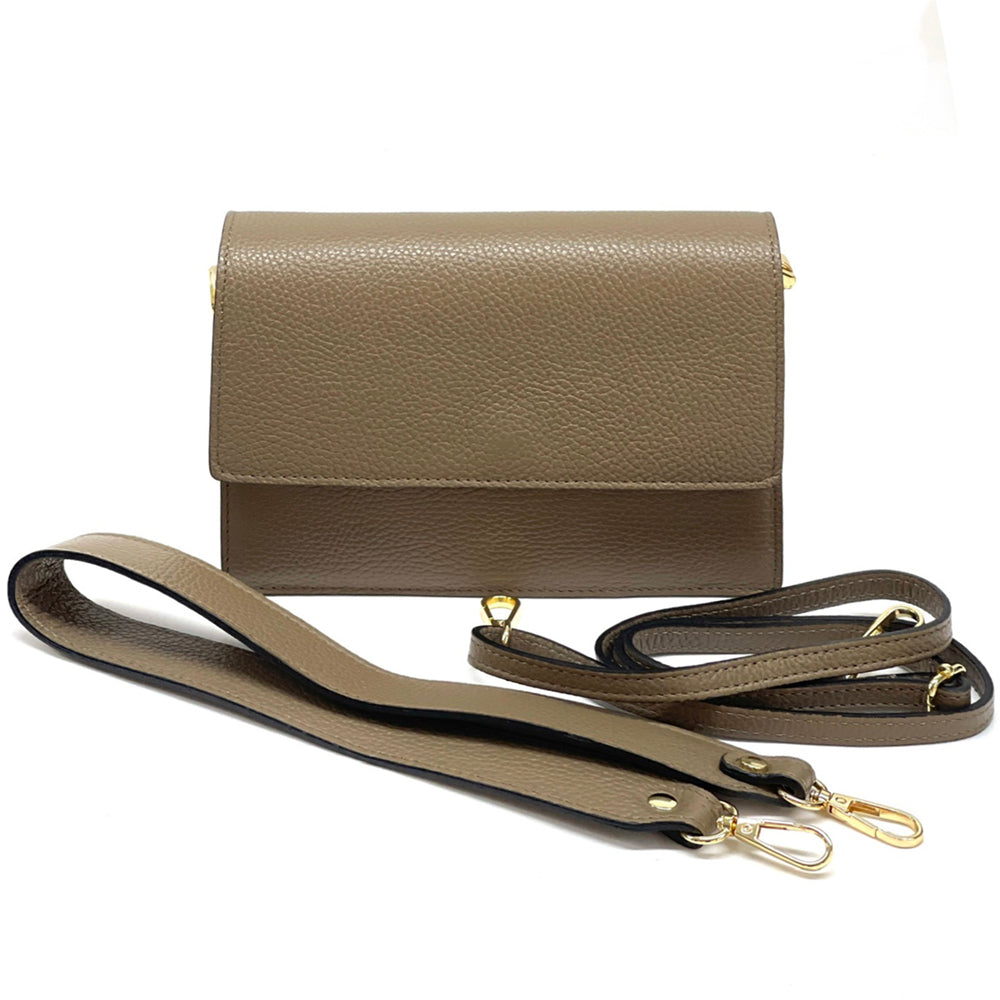 Wristlet made with cow leather handbag