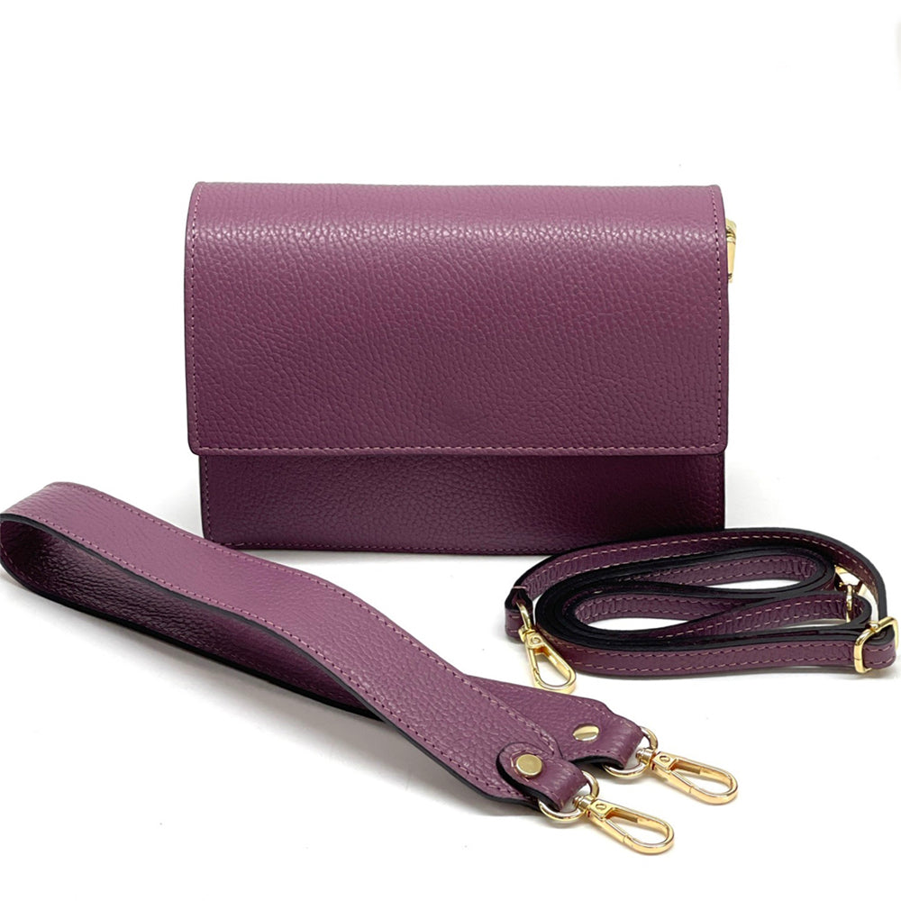 Wristlet made with cow leather handbag