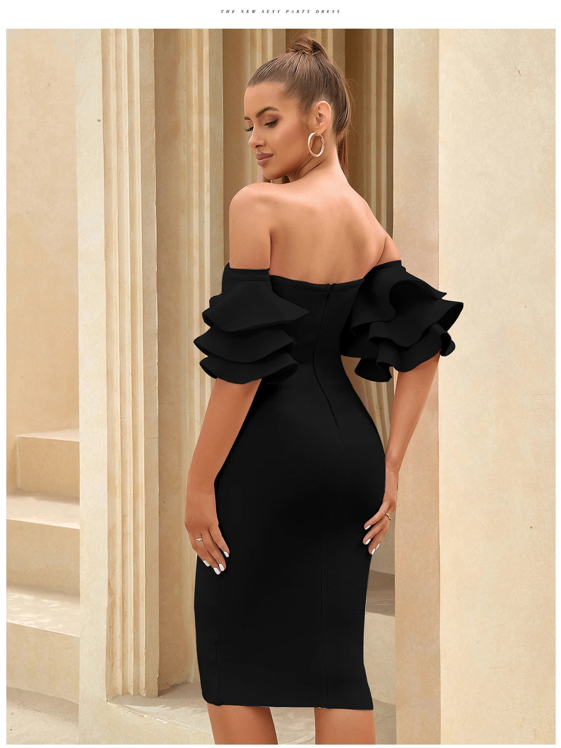 Off Shoulder Bodycon Bandage Dress