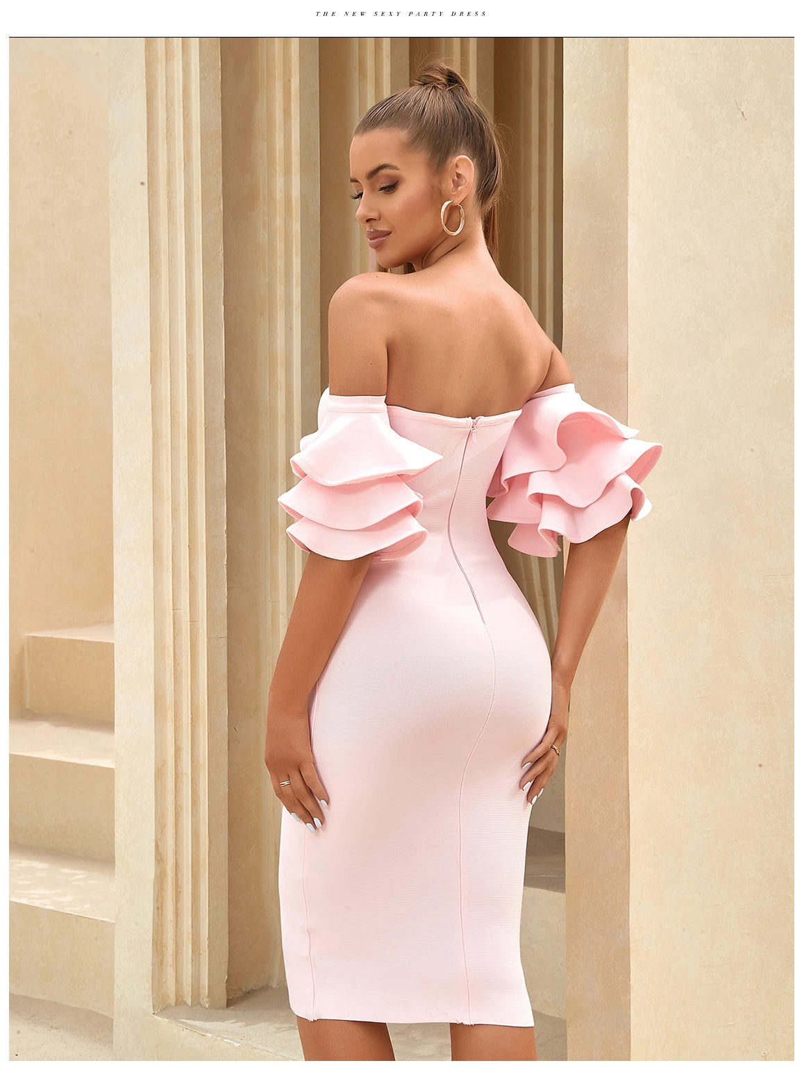 Off Shoulder Bodycon Bandage Dress