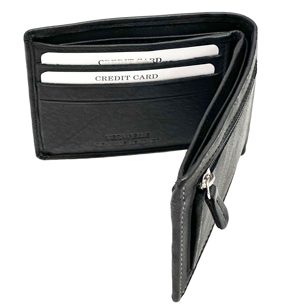 Lino Zip cow leather wallet