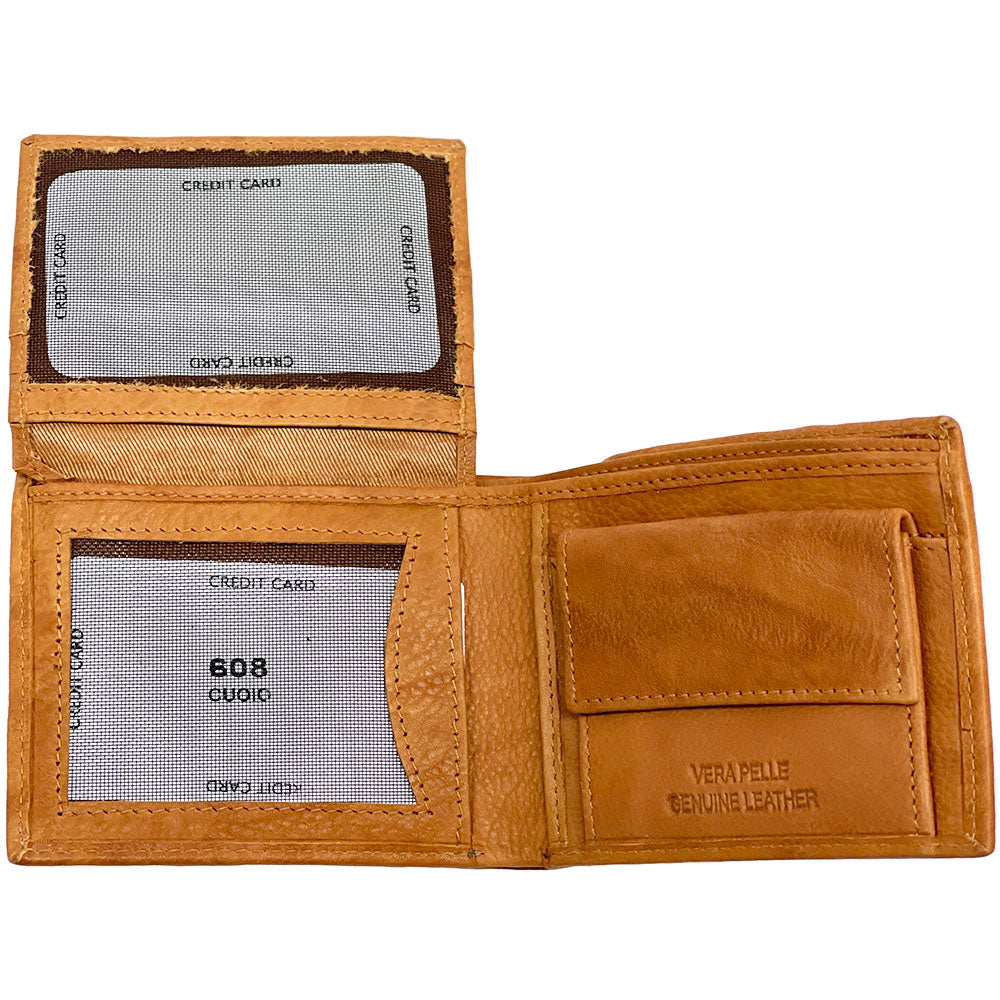 Aaron cow Leather wallet