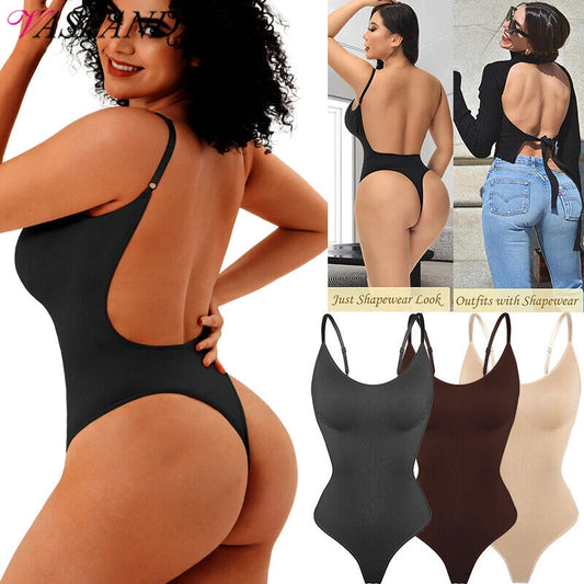 V Neck Bodysuits Compression Body Suits