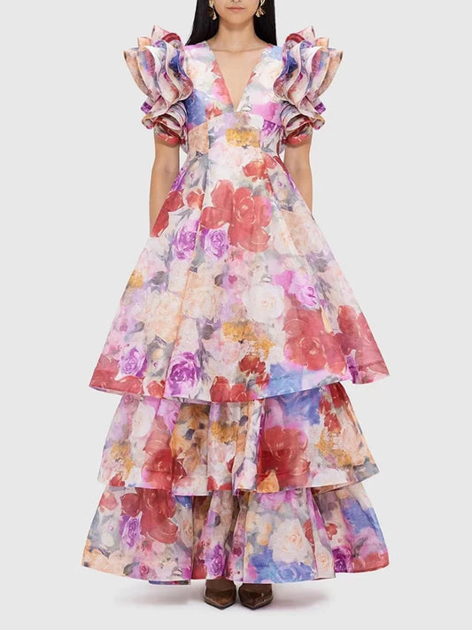 Helena Floral Printing Dress