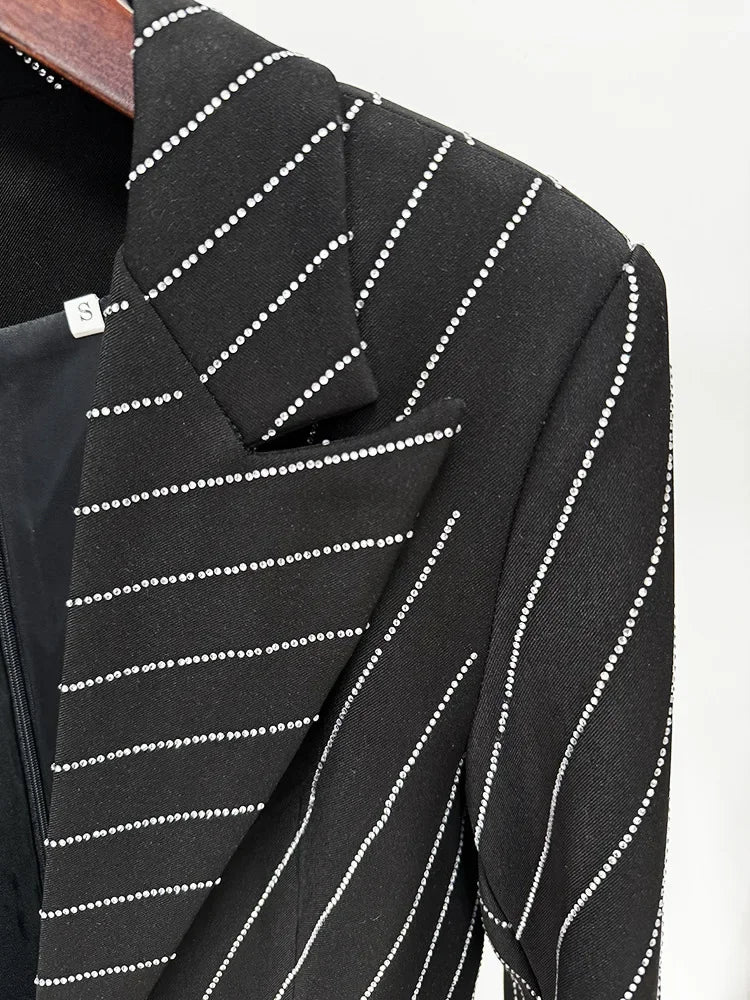 Diamonds Beaded Blazer Dress