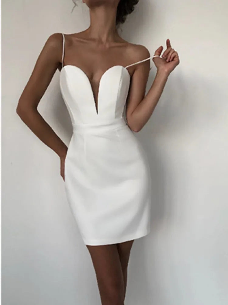 Strap Sleeveless Sexy Bodycon Mini Dress Mini Dress 1