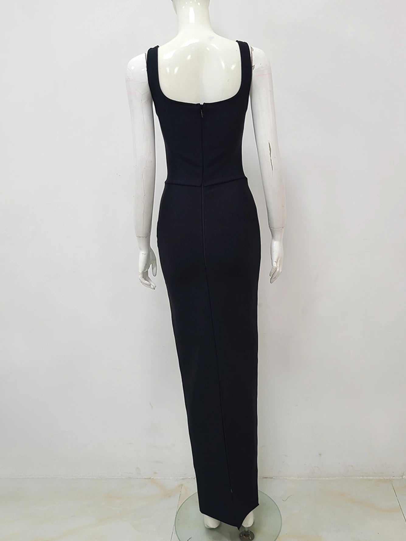 High Quality Black  Bandage Maxi Dress