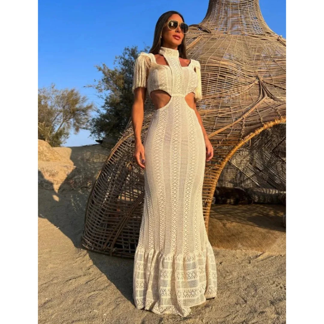 White Lace Dress PI23336W1 Maxi dress 1