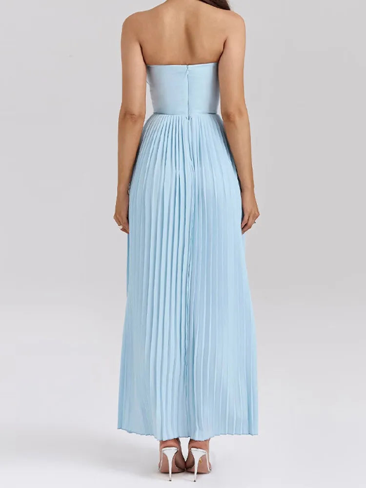 Susana Strapless  Hem A-line Dress