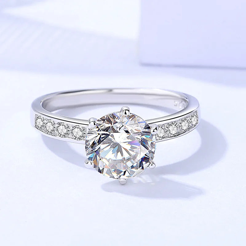 Ava 100% 925 Sterling Silver 2 Carat Moissanite