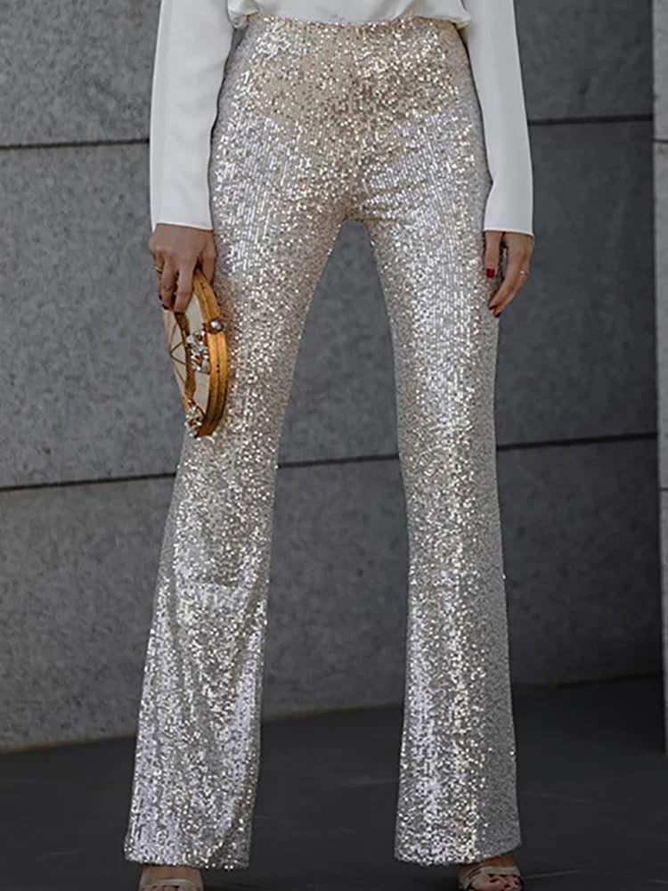 Party Night Clubwear Sequined Trousers