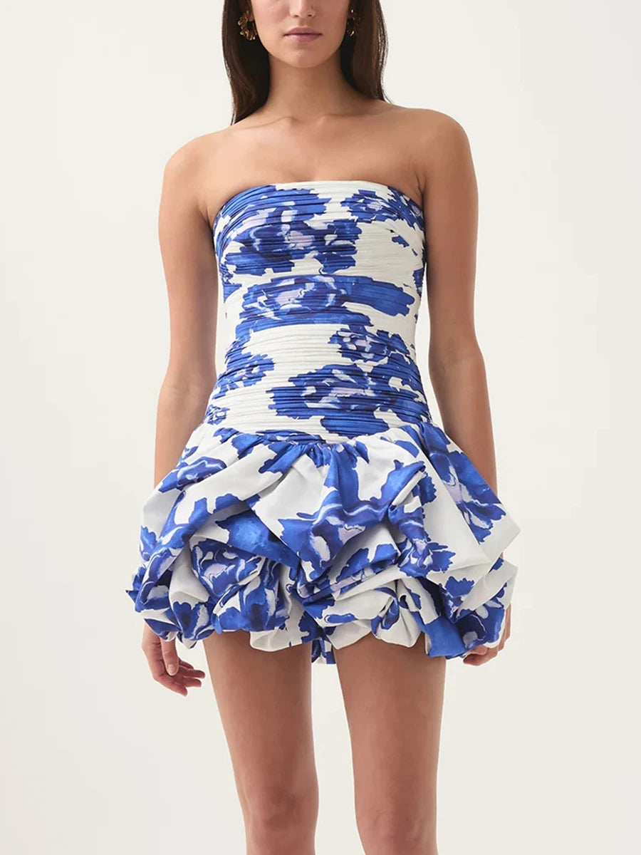 Colorblock Print Mini Dress Mini Dress 1