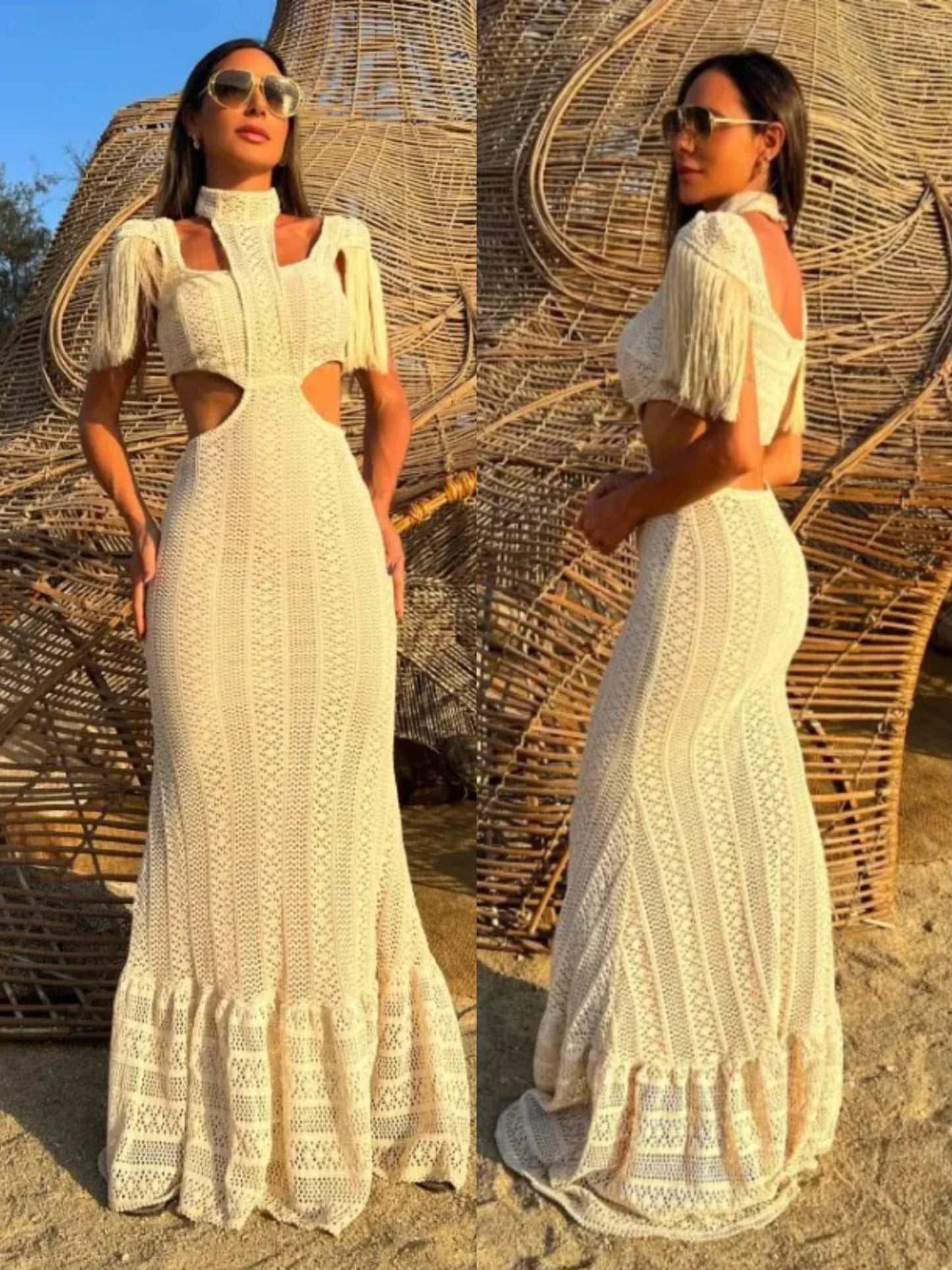 White Lace Dress Maxi dress 1