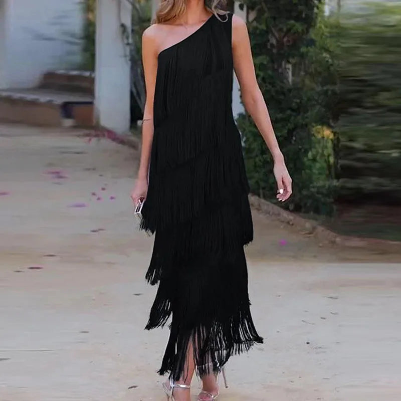 Susana Off shoulder Dress Black Maxi dress 1