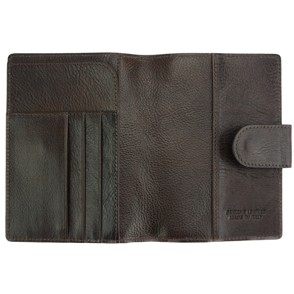 Elliot Wallet in cow leather – Verde Limon Panama