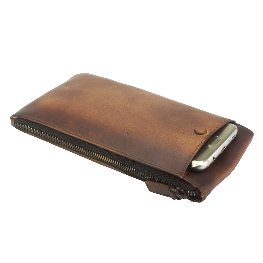 Wallet Adele in vintage leather wallet