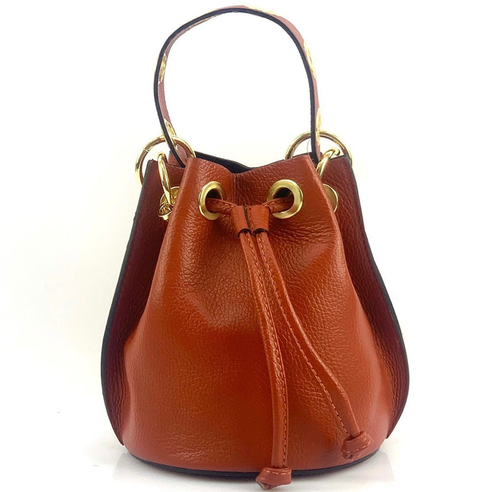 Eileen leather bucket bag