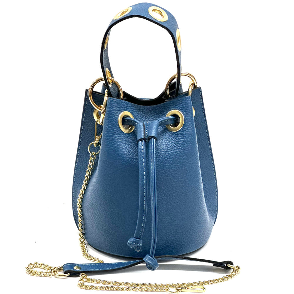 Eileen leather bucket bag