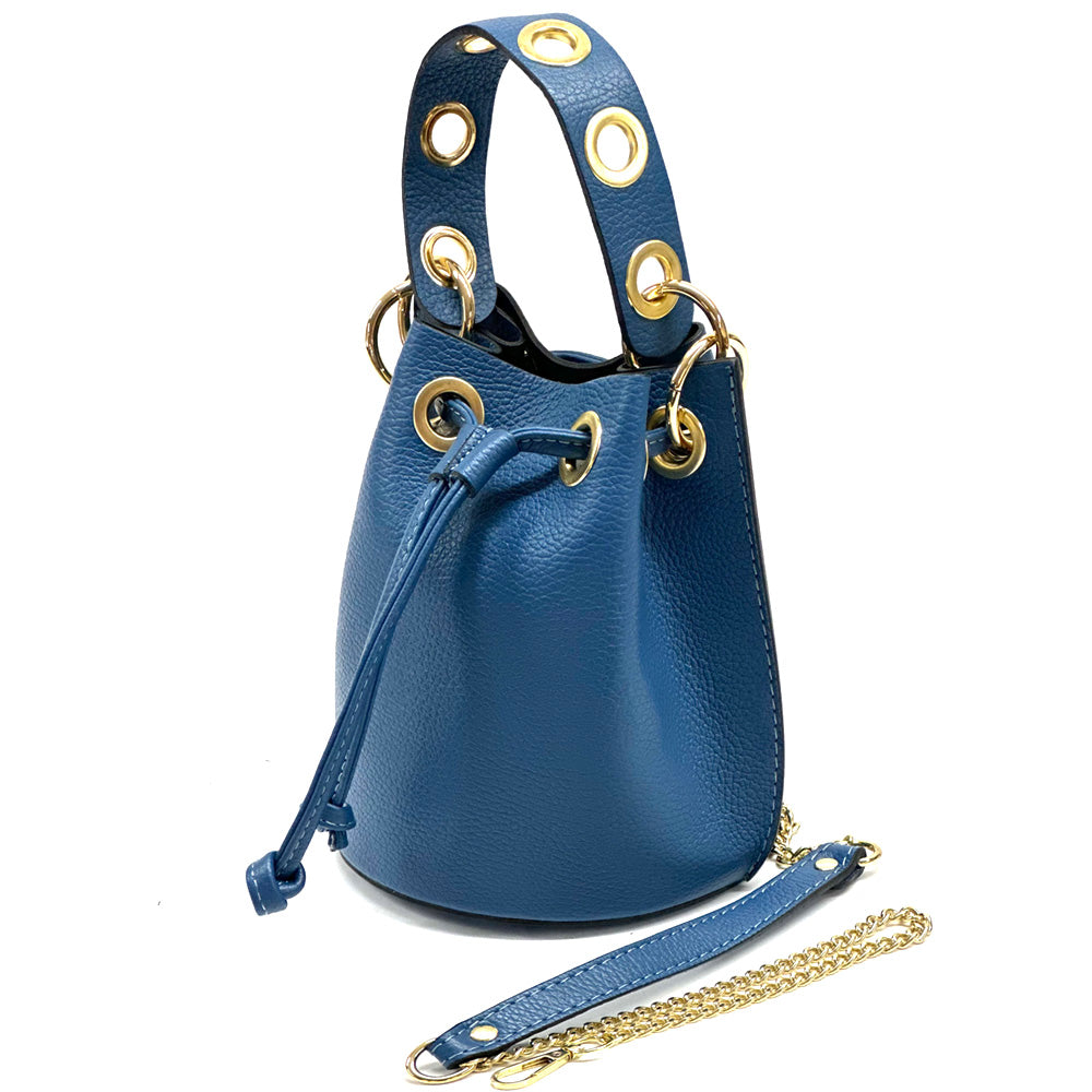 Eileen leather bucket bag