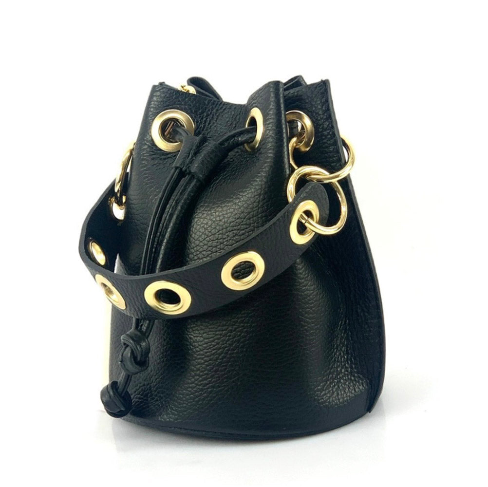 Eileen leather bucket bag handbag