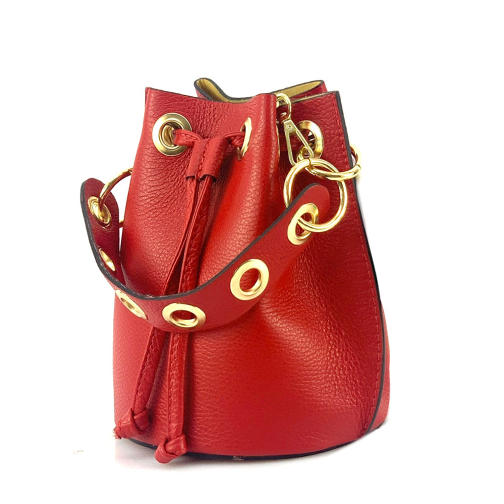 Eileen leather bucket bag handbag