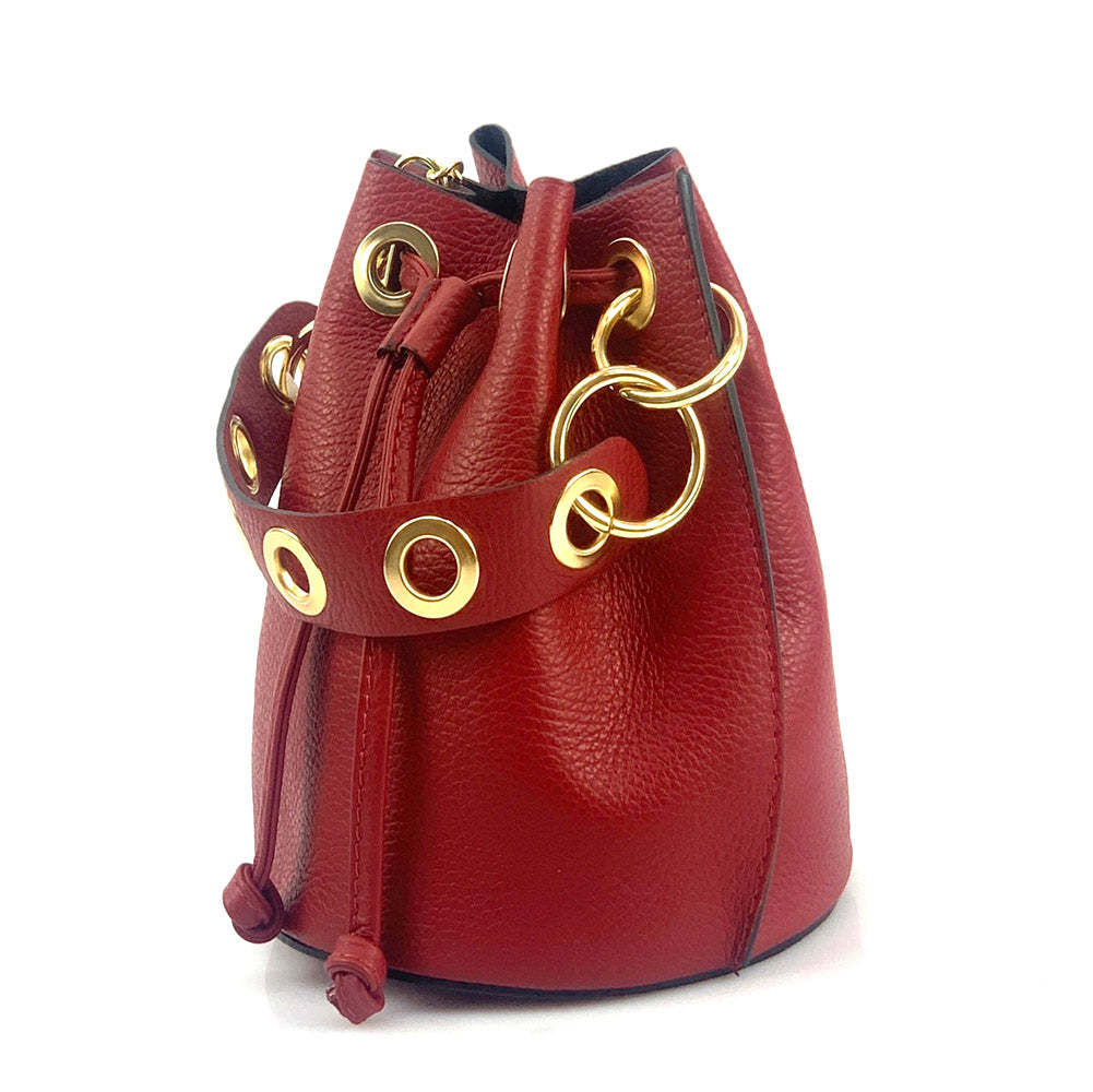 Eileen leather bucket bag handbag