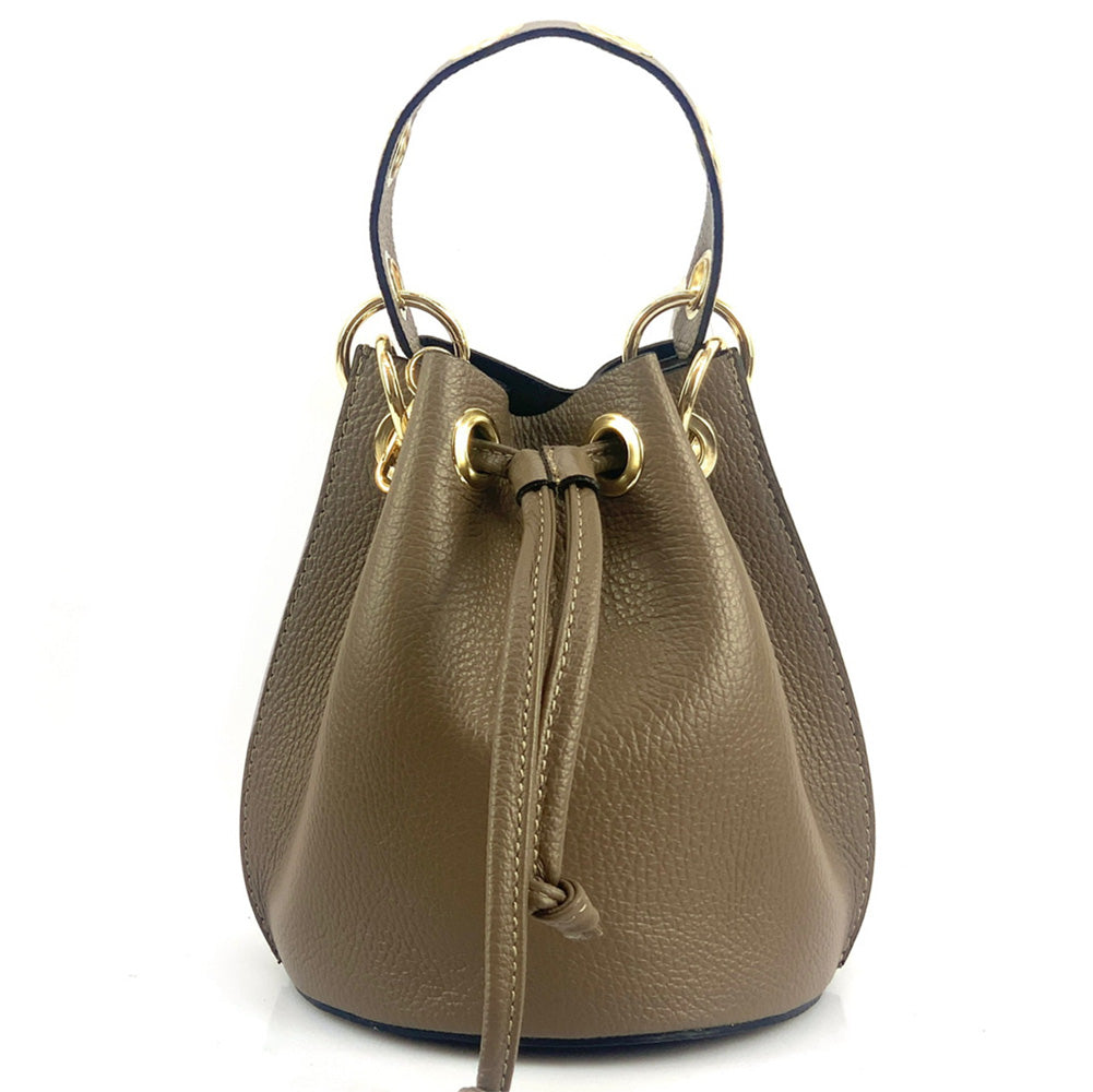 Eileen leather bucket bag