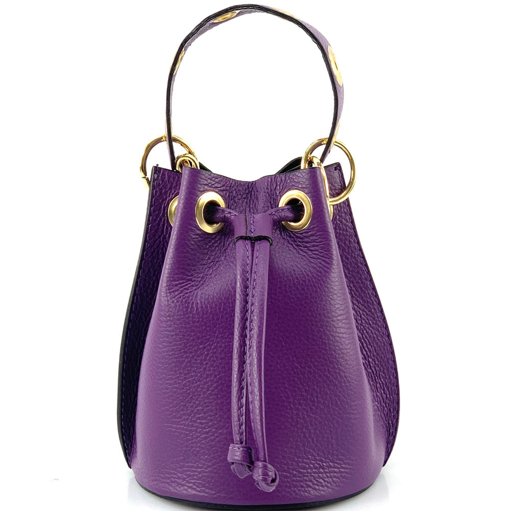 Eileen leather bucket bag