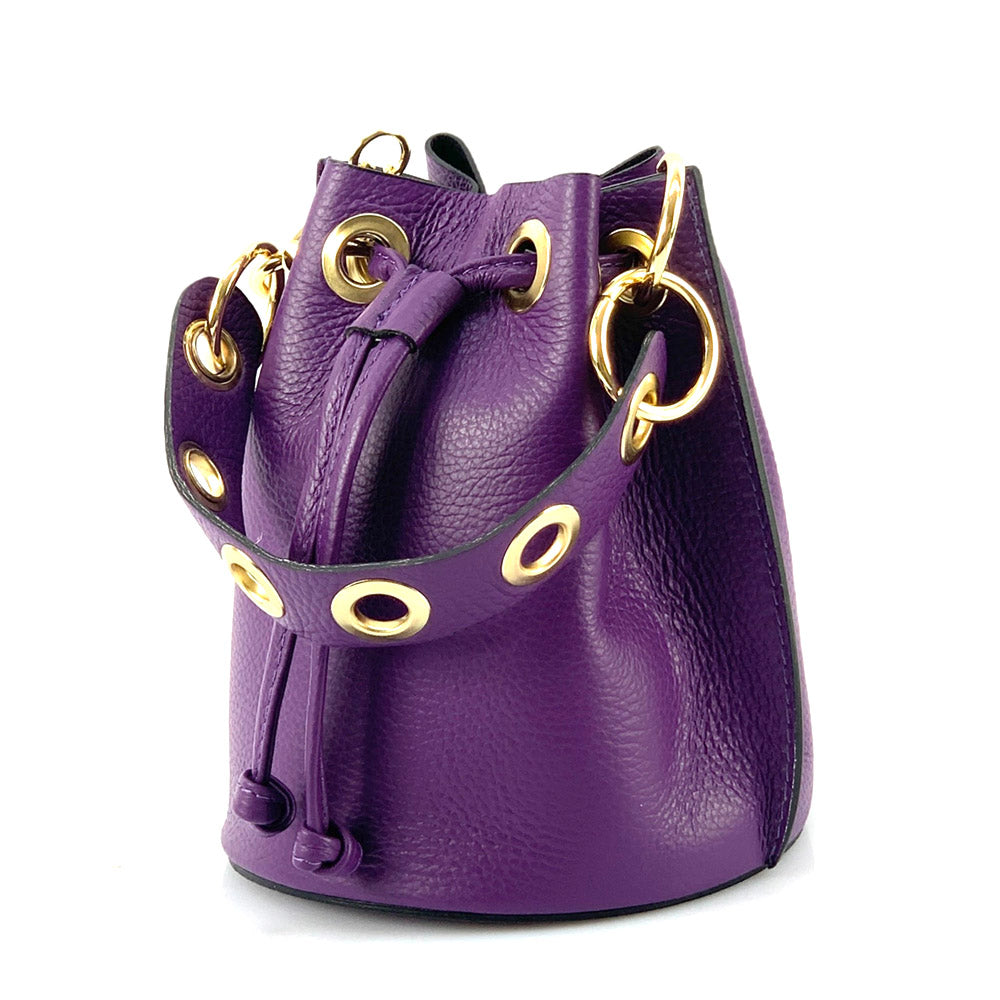 Eileen leather bucket bag