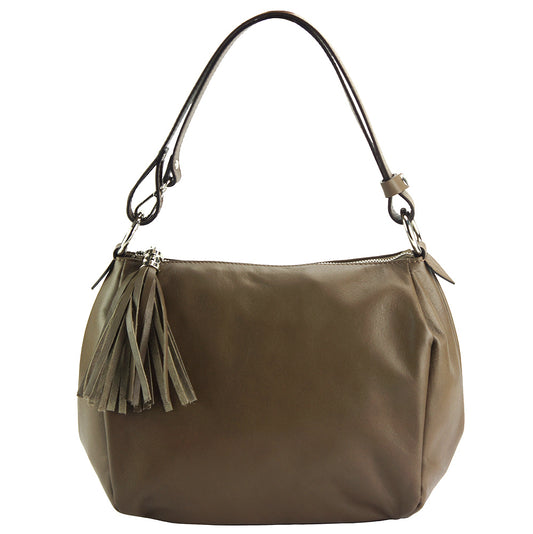 Luisa leather shoulder bag