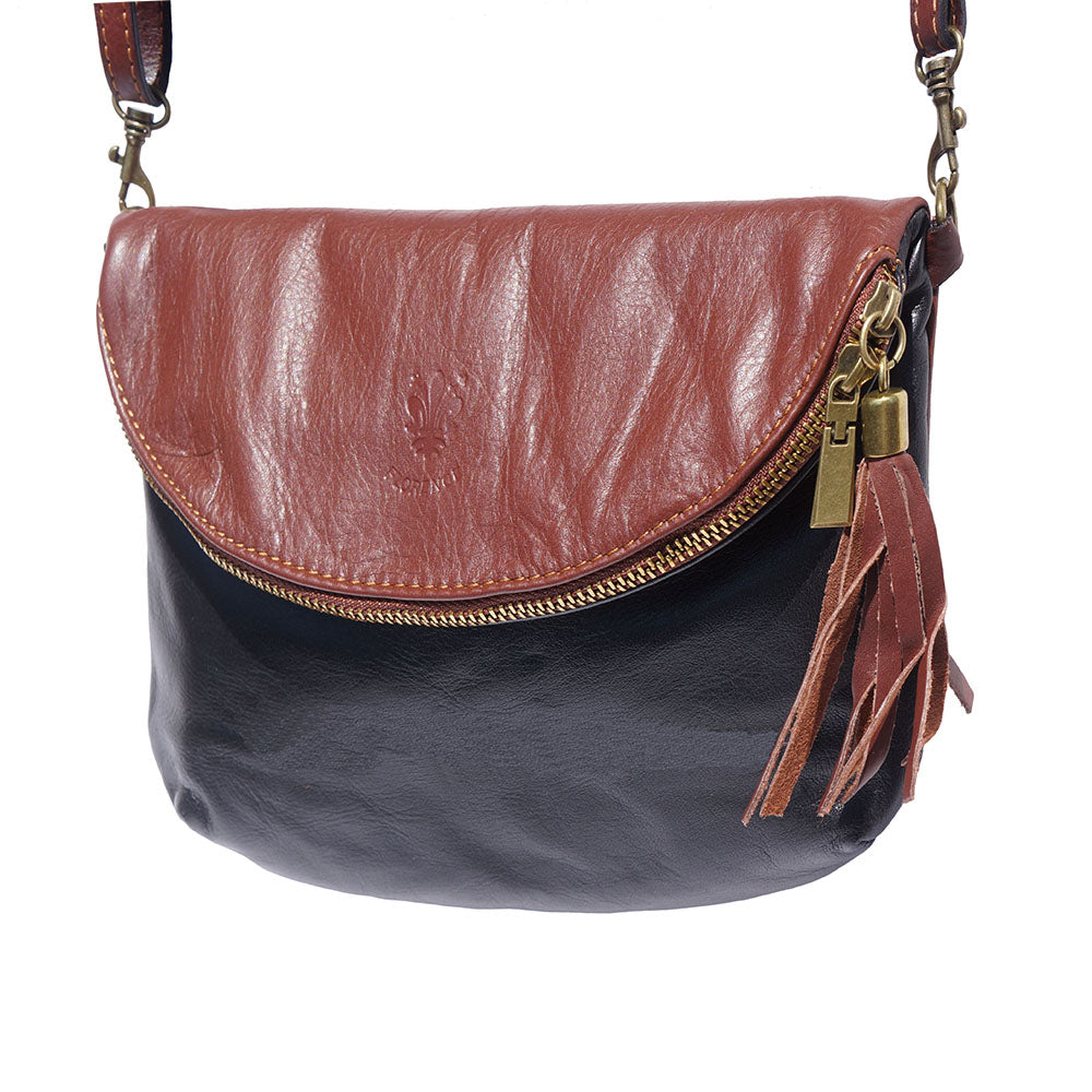 Rachele leather crosso body bag Colour Black Brown cross body