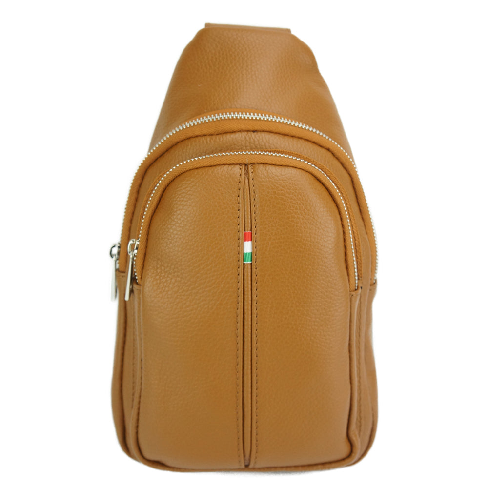 Nissim Leather Single backpack Colour Tan backpack