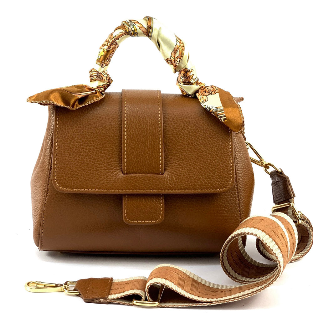 Kylie leather Handbag Colour Light brown handbag