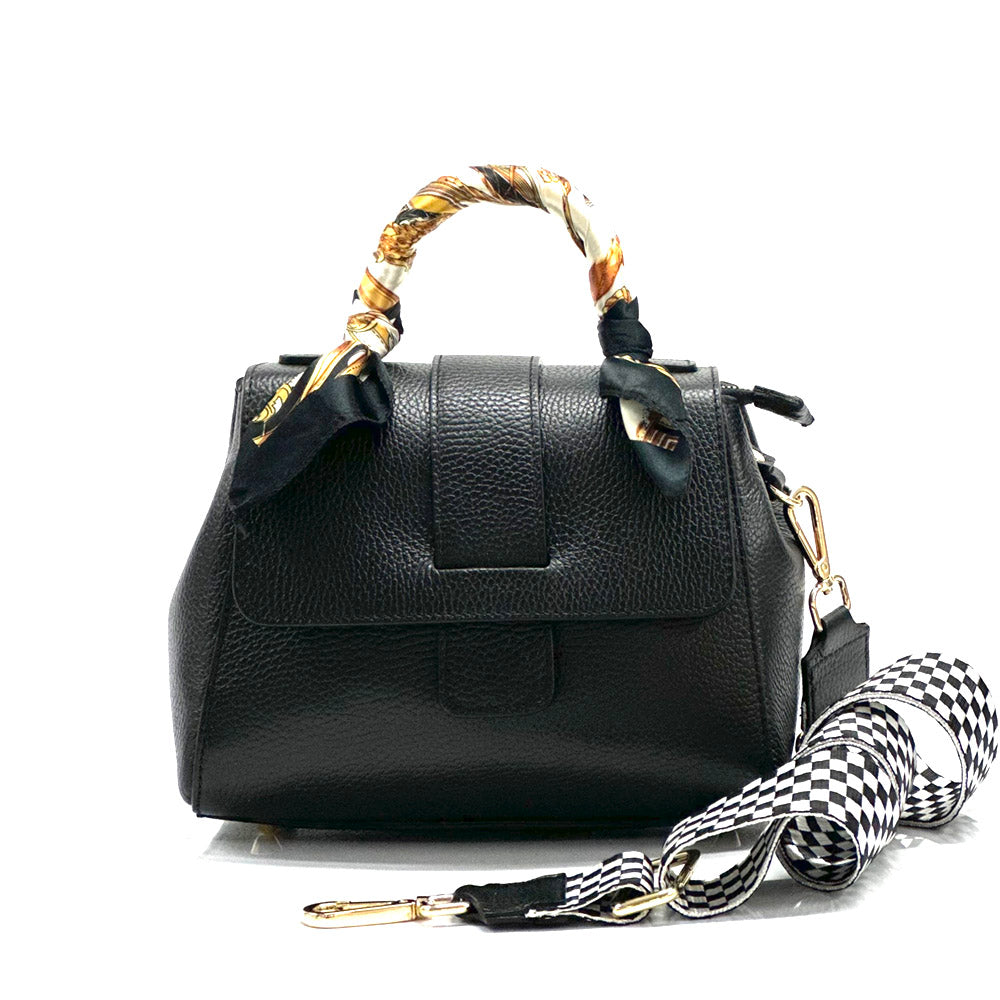 Kylie leather Handbag Colour Black handbag