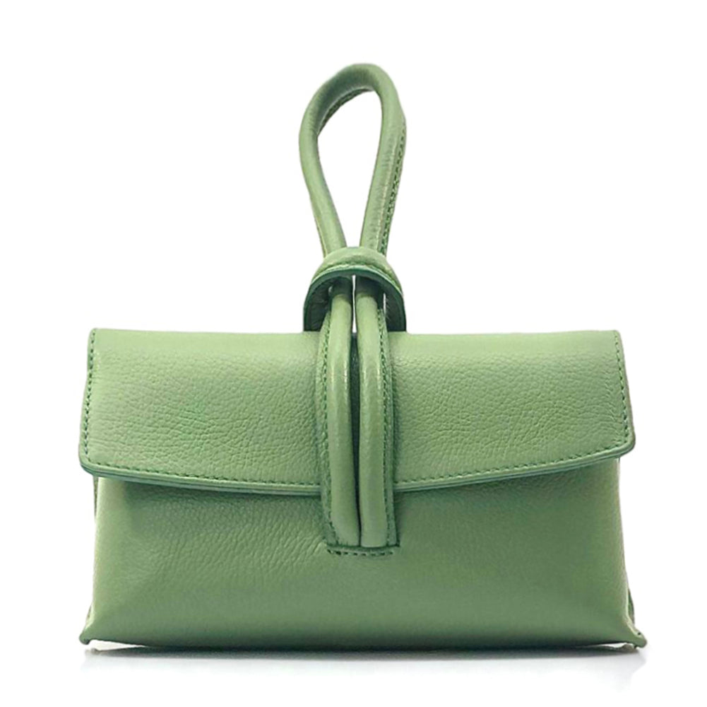 Rosita Leather Handbag Colour Light Green handbag