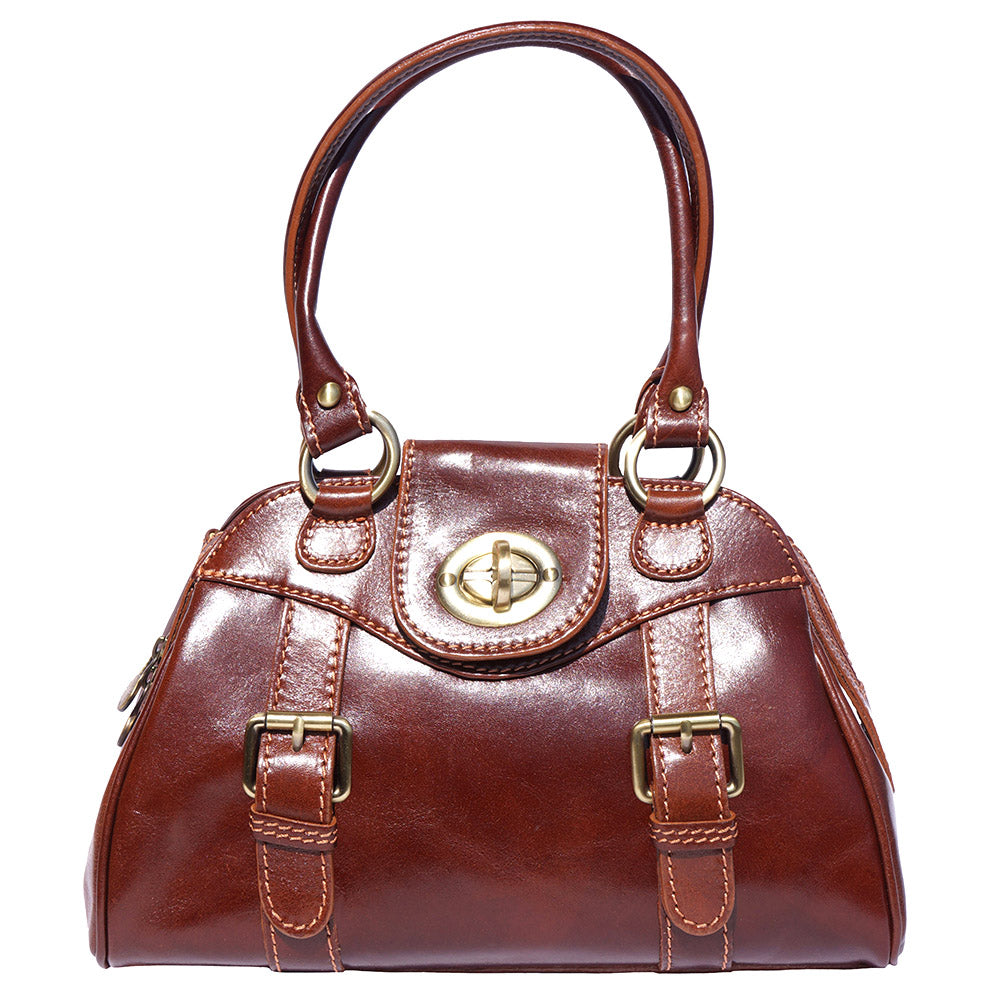 Romina leather bag Colour Brown handbag