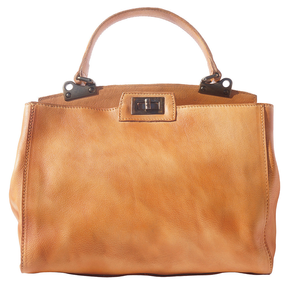 Peekaboo leather-handbag