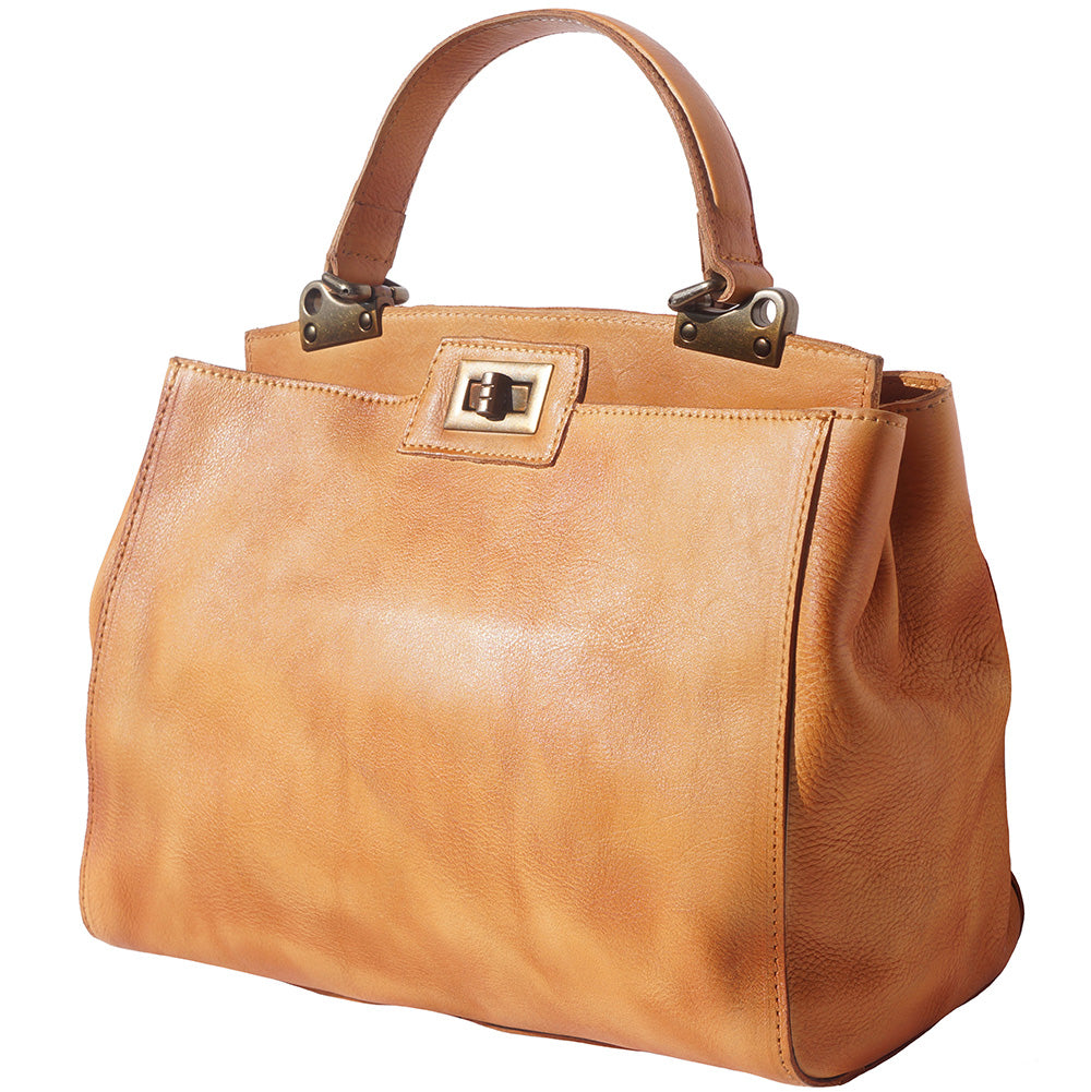 Peekaboo leather-handbag