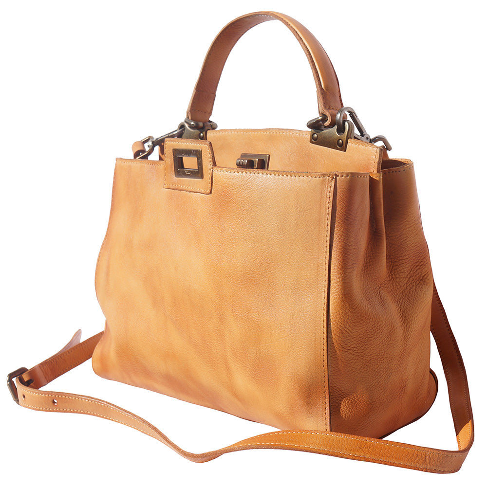 Peekaboo leather-handbag