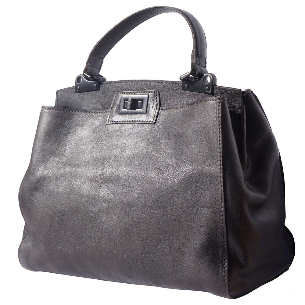 Peekaboo leather-handbag