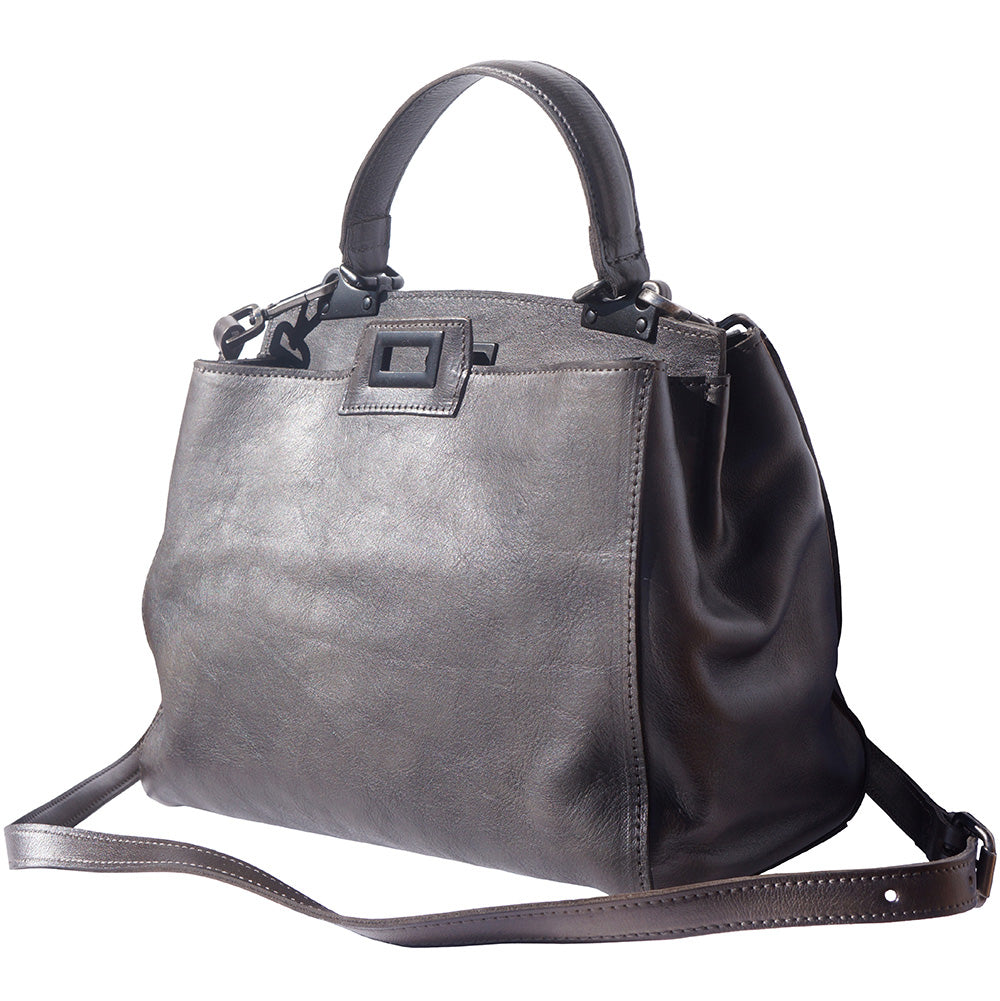 Peekaboo leather-handbag